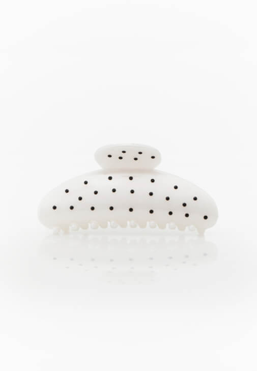 Beyaz Puantiyeli Mandal Toka