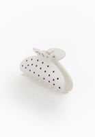 Bayan Beyaz Puantiyeli Mandal Toka