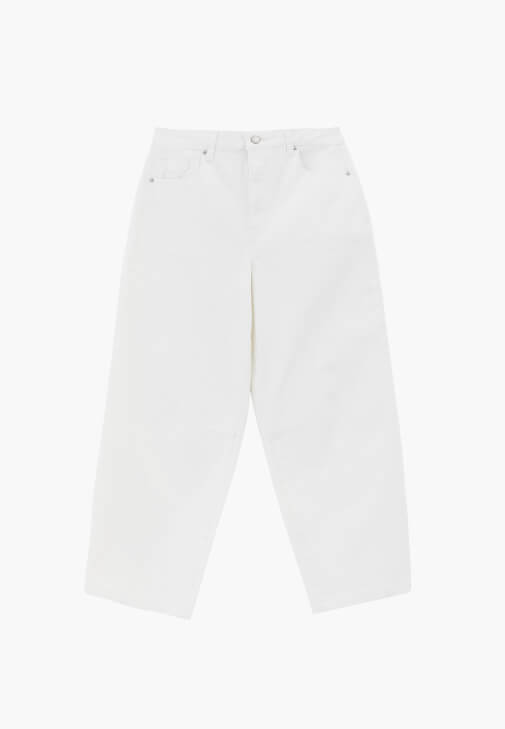 Barrel-Fit Denim ve Modal Atlet Kombini
