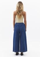 Bayan Mavi Culotte Denim Pantolon