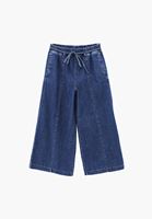 Bayan Mavi Culotte Denim Pantolon