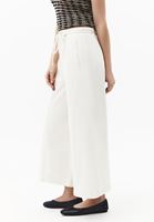 Bayan Bej Yüksek Bel Culotte Pantolon