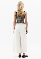 Bayan Bej Yüksek Bel Culotte Pantolon