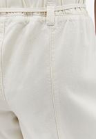 Bayan Bej Yüksek Bel Culotte Pantolon