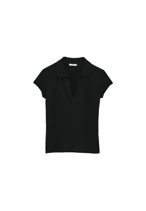 Polo Yaka Tişört ve Denim Şort Kombini