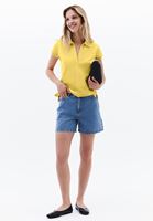 Bayan Sarı Polo Yaka Tişört