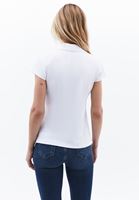 Bayan Beyaz Polo Yaka Tişört