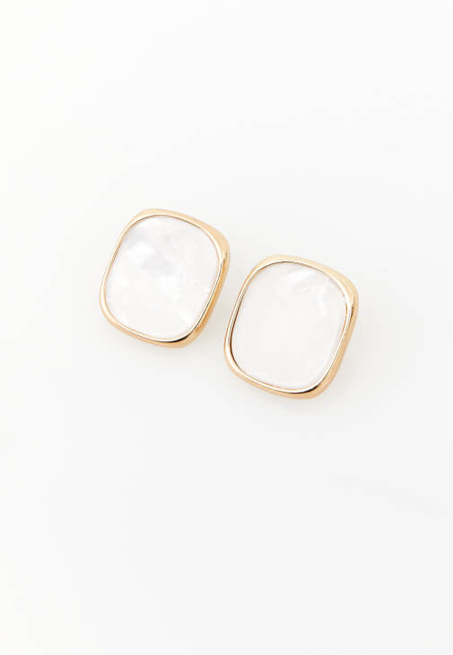 Altın Taşlı Küpe