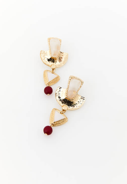 Çok Renkli Sallantılı Küpe