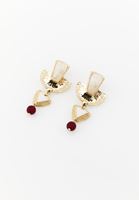 Bayan Çok Renkli Sallantılı Küpe