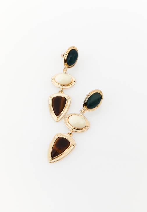 Çok Renkli Sallantılı Küpe