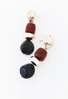 Bayan Siyah Sallantılı Küpe