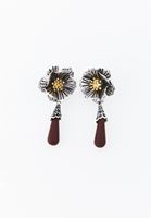 Bayan Kahverengi Sallantılı Küpe