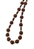 Bayan Kahverengi Taşlı Kolye