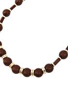 Bayan Kahverengi Taşlı Kolye