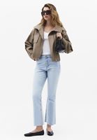 Bayan Mavi Kick Flare Denim Pantolon