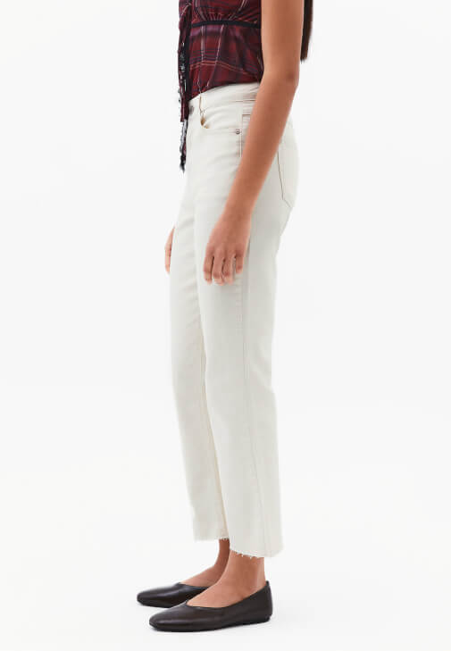 Kick Flare Denim ve Dantelli Bluz Kombini