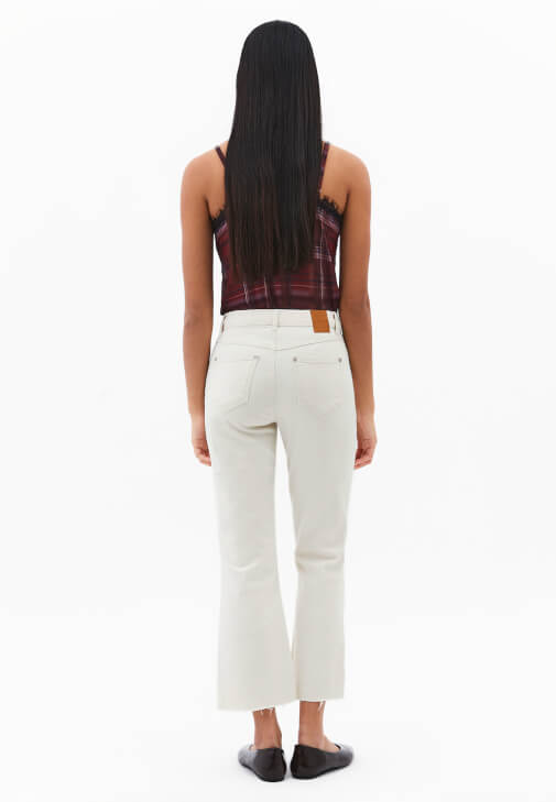 Kick Flare Denim ve Dantelli Bluz Kombini