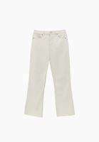 Bayan Bej Kick Flare Denim Pantolon