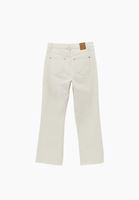 Bayan Bej Kick Flare Denim Pantolon