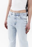 Bayan Mavi Mom-Fit Denim Pantolon