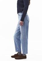 Bayan Mavi Mom-Fit Denim Pantolon