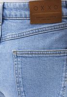 Bayan Mavi Yüksek Bel Denim Şort