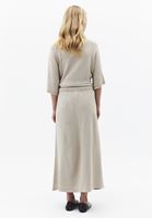 Bayan Bej Orta Bel Triko Etek