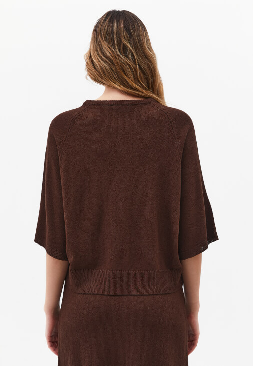 Triko Kazak ve Etek Kombini