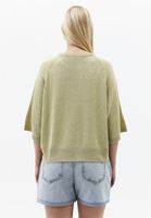 Bayan Yeşil Bisiklet Yaka Triko Kazak