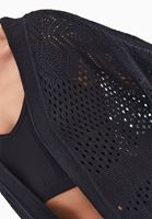 Bayan Siyah Ajurlu Triko Hırka