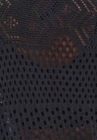 Bayan Siyah Ajurlu Triko Hırka