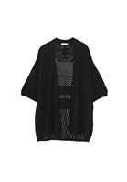 Bayan Siyah Ajurlu Triko Hırka