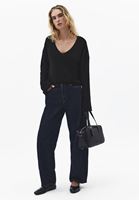 Bayan Siyah V Yaka Triko Kazak