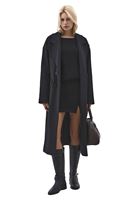 Bayan Siyah Bot Yaka Triko Kazak