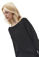 Bayan Siyah Bot Yaka Triko Kazak