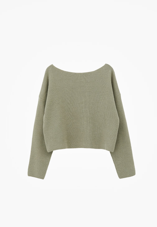 Triko Kazak ve Baggy-Fit Denim Kombini