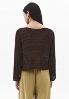 Bayan Kahverengi Bot Yaka Ajurlu Kazak