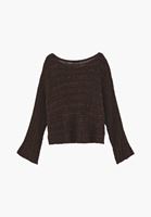 Ajurlu Kazak ve Keten Pantolon Kombini