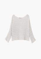 Bayan Krem Bot Yaka Ajurlu Kazak