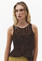 Bayan Kahverengi Ajurlu Triko Atlet