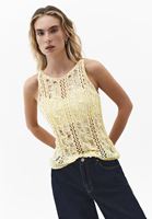 Bayan Sarı Ajurlu Triko Atlet