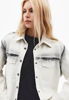 Bayan Gri Oversize Denim Gömlek