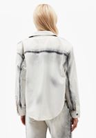 Bayan Gri Oversize Denim Gömlek