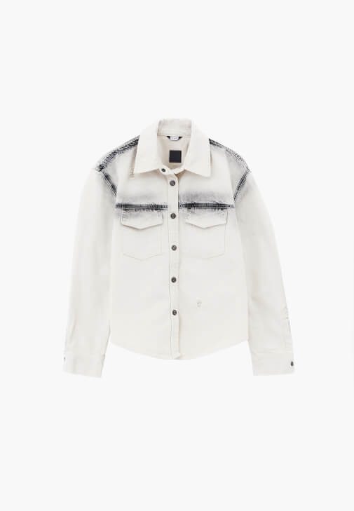 Denim Gömlek ve Straight-Fit Pantolon Kombini