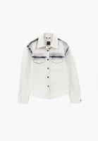 Bayan Gri Oversize Denim Gömlek