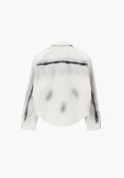 Bayan Gri Oversize Denim Gömlek