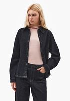 Bayan Mavi Pamuklu Denim Gömlek