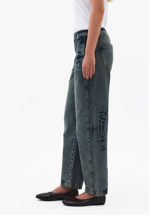 Barrel-Fit Pantolon ve Blazer Ceket Kombini