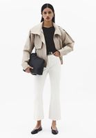 Bayan Siyah Bot Yaka Triko Kazak